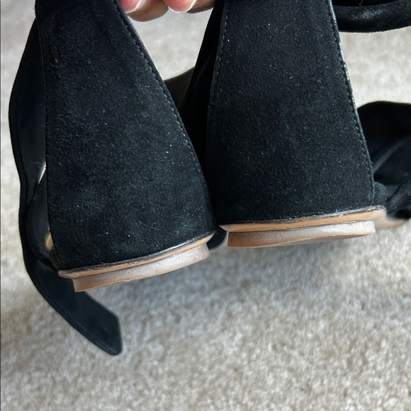 ba&sh Black Suede Ankle-Wrap Sandals EU 39 - Picture 5 of 7